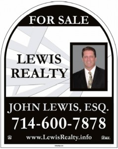 Lewis Realty Sign